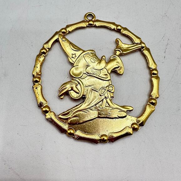 Keep the Magic Alive Mickey Mouse Sorcerer's Pendant or Holiday Ornament 1980s - Picture 2 of 4